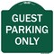 Signmission Guest Parking Only Heavy-Gauge Aluminum Architectural Sign, 18" x 18", GW-1818-9836 A-DES-GW-1818-9836 - alternate 1